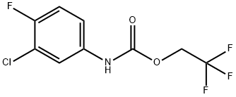 2,2,2-trifluoroethyl N-(3-chloro-4-fluorophenyl)carbamate Structure