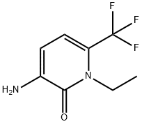 2(1H)-Pyridinone, 3-amino-1-ethyl-6-(trifluoromethyl)- Structure