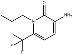 2(1H)-Pyridinone, 3-amino-1-propyl-6-(trifluoromethyl)- Structure