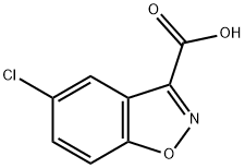 1,2-Benzisoxazole-3-carboxylic acid, 5-chloro- 구조식 이미지