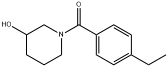 Methanone, (4-ethylphenyl)(3-hydroxy-1-piperidinyl)- Structure