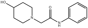 1-Piperidineacetamide, 4-hydroxy-N-phenyl- Structure