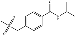 Benzamide, N-(1-methylethyl)-4-[(methylsulfonyl)methyl]- Structure