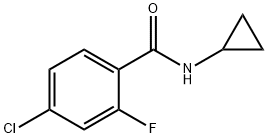 Benzamide, 4-chloro-N-cyclopropyl-2-fluoro- Structure