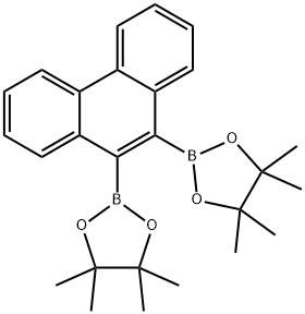 1,3,2-Dioxaborolane, 2,2'-(9,10-phenanthrenediyl)bis[4,4,5,5-tetramethyl- 구조식 이미지