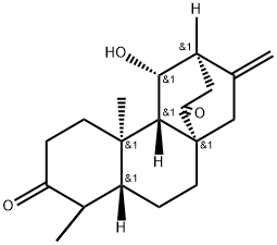 ent-11β-Hydroxyatis-16-ene-3,14-dione 구조식 이미지