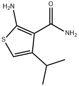 3-Thiophenecarboxamide, 2-amino-4-(1-methylethyl)- 구조식 이미지
