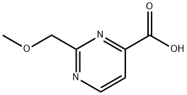 4-Pyrimidinecarboxylic acid, 2-(methoxymethyl)- 구조식 이미지