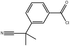 Benzoyl chloride, 3-(1-cyano-1-methylethyl)- Structure