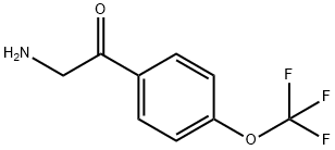 Ethanone, 2-amino-1-[4-(trifluoromethoxy)phenyl]- Structure