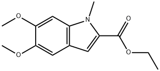 5,6-dimethoxy-1-methyl-1H-indole-2-carboxylic ethyl ester 구조식 이미지