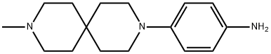 4-(9-Methyl-3,9-diazaspiro[5.5]undec-3-yl)benzenamine Structure