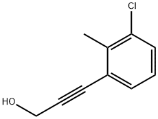 2-Propyn-1-ol, 3-(3-chloro-2-methylphenyl)- 구조식 이미지