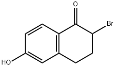 2-bromo-3,4-dihydro-6-hydroxynaphthalen-1(2H)-one 구조식 이미지