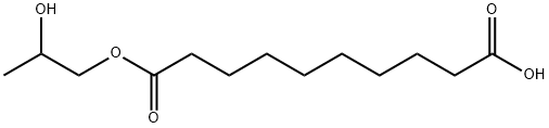 Decanedioic acid, 1-(2-hydroxypropyl) ester Structure