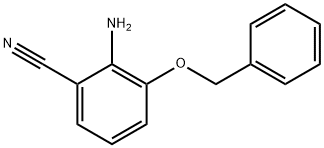Benzonitrile, 2-amino-3-(phenylmethoxy)- Structure