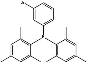 (3-bromophenyl)dimesitylborane Structure