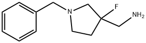 3-Pyrrolidinemethanamine, 3-fluoro-1-(phenylmethyl)- Structure