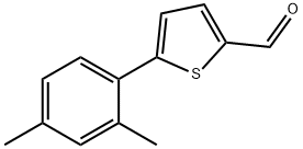 2-Thiophenecarboxaldehyde, 5-(2,4-dimethylphenyl)- 구조식 이미지