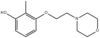 2-Methyl-3-[2-(morpholin-4-yl)ethoxy]phenol 구조식 이미지