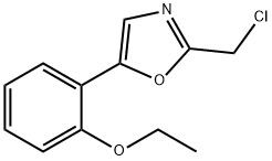 Oxazole, 2-(chloromethyl)-5-(2-ethoxyphenyl)- Structure