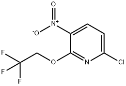 Pyridine, 6-chloro-3-nitro-2-(2,2,2-trifluoroethoxy)- 구조식 이미지