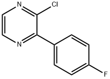 Pyrazine, 2-chloro-3-(4-fluorophenyl)- Structure