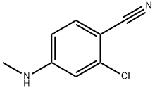 2-Chloro-4-(methylamino)benzonitrile Structure