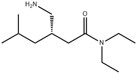 (3S)-3-(Aminomethyl)-N,N-diethyl-5-methylhexanamide Structure