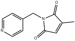 3-methyl-1-[(pyridin-4-yl)methyl]-2,5-dihydro-1H-p
yrrole-2,5-dione Structure