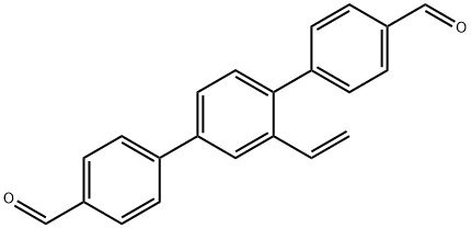 [1,1':4',1''-Terphenyl]-4,4''-dicarboxaldehyde, 2'-ethenyl- Structure