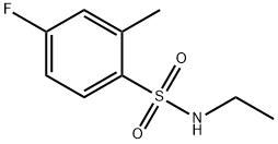 Benzenesulfonamide, N-ethyl-4-fluoro-2-methyl- Structure