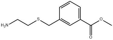 Benzoic acid, 3-[[(2-aminoethyl)thio]methyl]-, methyl ester 구조식 이미지