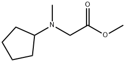 Glycine, N-cyclopentyl-N-methyl-, methyl ester Structure