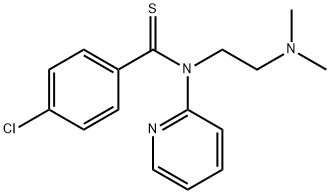 Benzenecarbothioamide, 4-chloro-N-[2-(dimethylamino)ethyl]-N-2-pyridinyl- 구조식 이미지