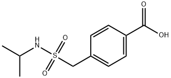 4-[(Isopropylsulfamoyl)methyl]benzoic acid Structure