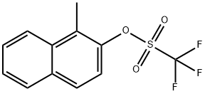 1-Methylnaphthalen-2-yl trifluoromethanesulfonate 구조식 이미지