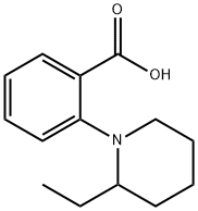 Benzoic acid, 2-(2-ethyl-1-piperidinyl)- Structure