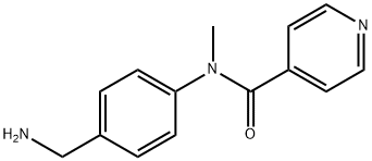 4-Pyridinecarboxamide, N-[4-(aminomethyl)phenyl]-N-methyl- Structure