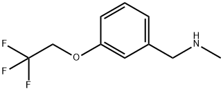 methyl[3-(2,2,2-trifluoroethoxy)benzyl]amine 구조식 이미지