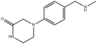 4-[4-[(Methylamino)methyl]phenyl]-2-piperazinone Structure