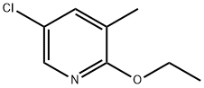 Pyridine, 5-chloro-2-ethoxy-3-methyl- Structure