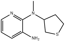 2,3-Pyridinediamine, N2-methyl-N2-(tetrahydro-3-thienyl)- Structure