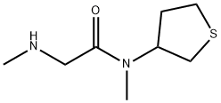 Acetamide, N-methyl-2-(methylamino)-N-(tetrahydro-3-thienyl)- Structure