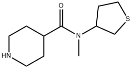 4-Piperidinecarboxamide, N-methyl-N-(tetrahydro-3-thienyl)- Structure