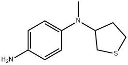 1,4-Benzenediamine, N1-methyl-N1-(tetrahydro-3-thienyl)- Structure