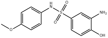 3-Amino-4-hydroxy-N-(4-methoxyphenyl)benzene-1-sulfonamide Structure