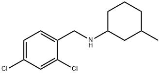 Benzenemethanamine, 2,4-dichloro-N-(3-methylcyclohexyl)- Structure