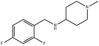 4-Piperidinamine, N-[(2,4-difluorophenyl)methyl]-1-methyl- Structure