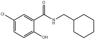 Benzamide, 5-chloro-N-(cyclohexylmethyl)-2-hydroxy- Structure